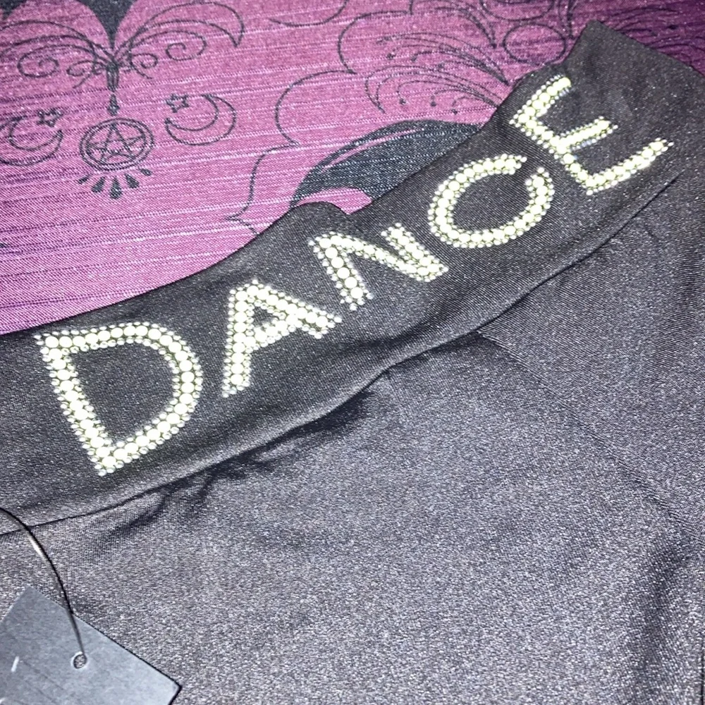 3/$15!!NWT logo works DANCE shorts - Picture 2 of 4